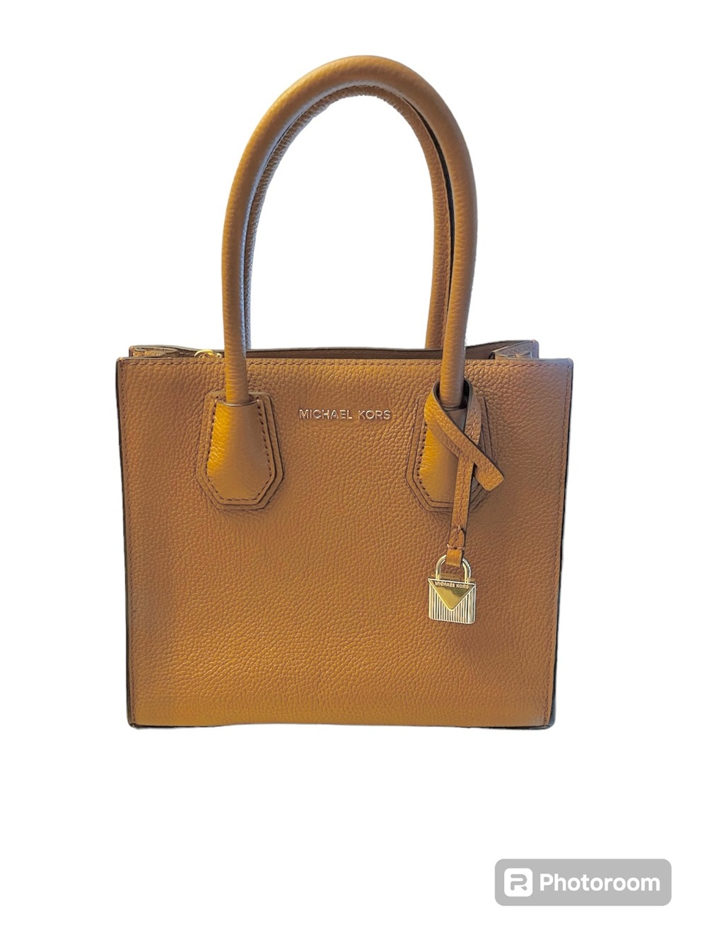 Michael Kors Brown Crossbody Small Leather Bag with Gold Accent